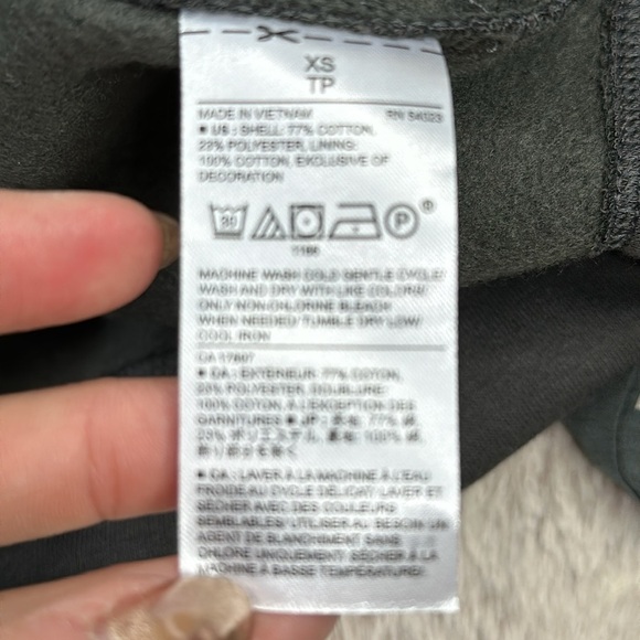 Banana Republic | Forest Green Pullover Hoodie | Size XS, NWT - Picture 8 of 9